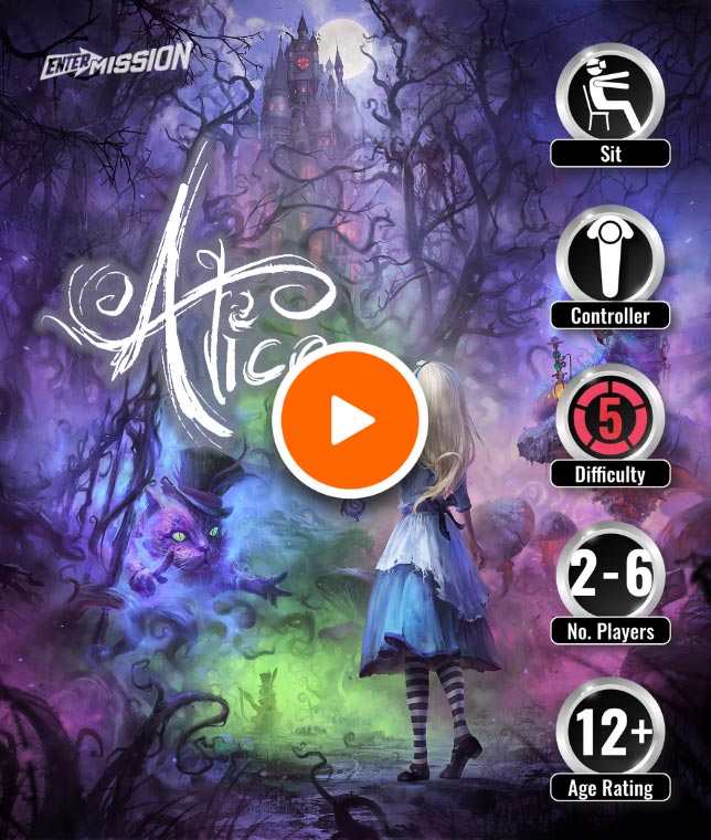 Alice in Wonderland A Virtual Reality Escape Room where players solve puzzles and try to save the Wonderland.
