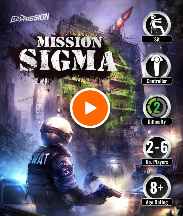 Mission Sigma A Virtual Reality Escape Room where players solve puzzles and try to stop a missile detonaning.