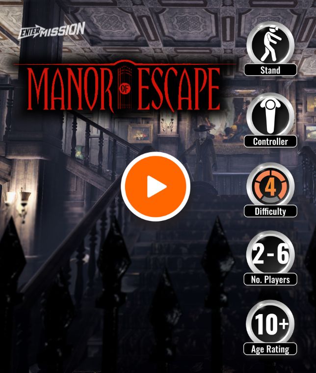 A Virtual Reality Escape Room in where players solve puzzles inside a Manor and try to escape.