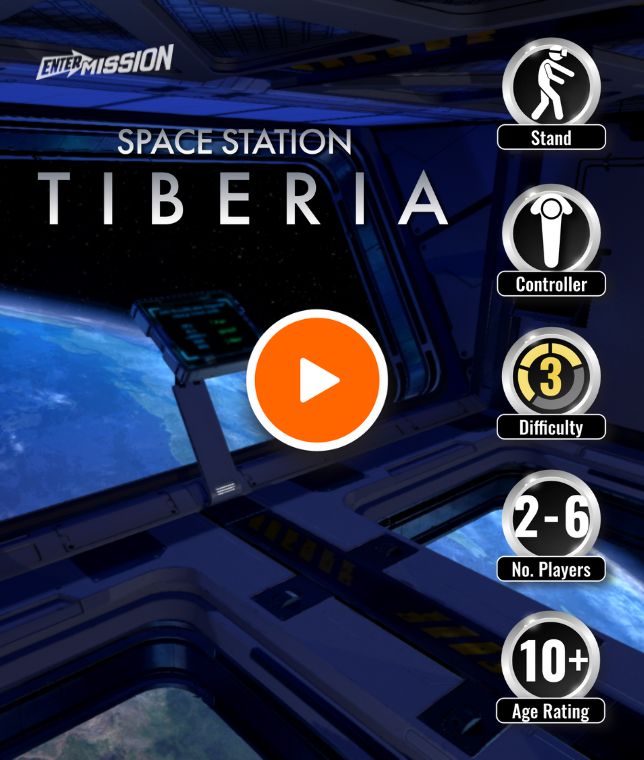 Space Station Tiberia A Virtual Reality Escape Room in where players solve puzzles inside space station to stop a meteor.